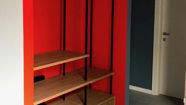 Pop colors on the walls