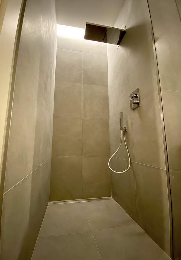 Recessed shower