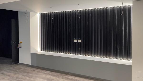 Preparazione parete per schermi 