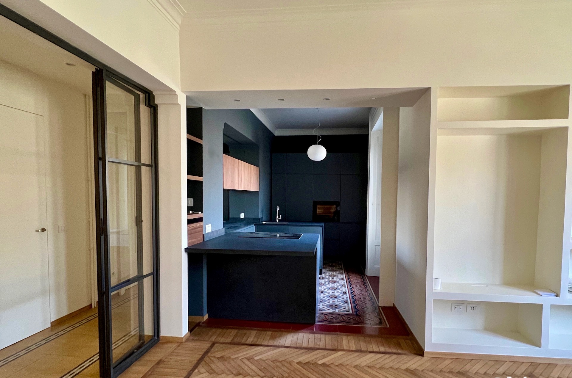 Living e cucina a vista 