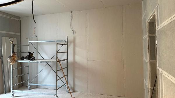 Controparete con isolamento acustico 