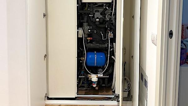 Sistema ibrido da interno con armadio tecnico