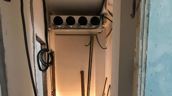 Fase di realizzazione dei nuovi impianti tecnologici