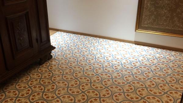 Dettaglio del pavimento d'ingresso