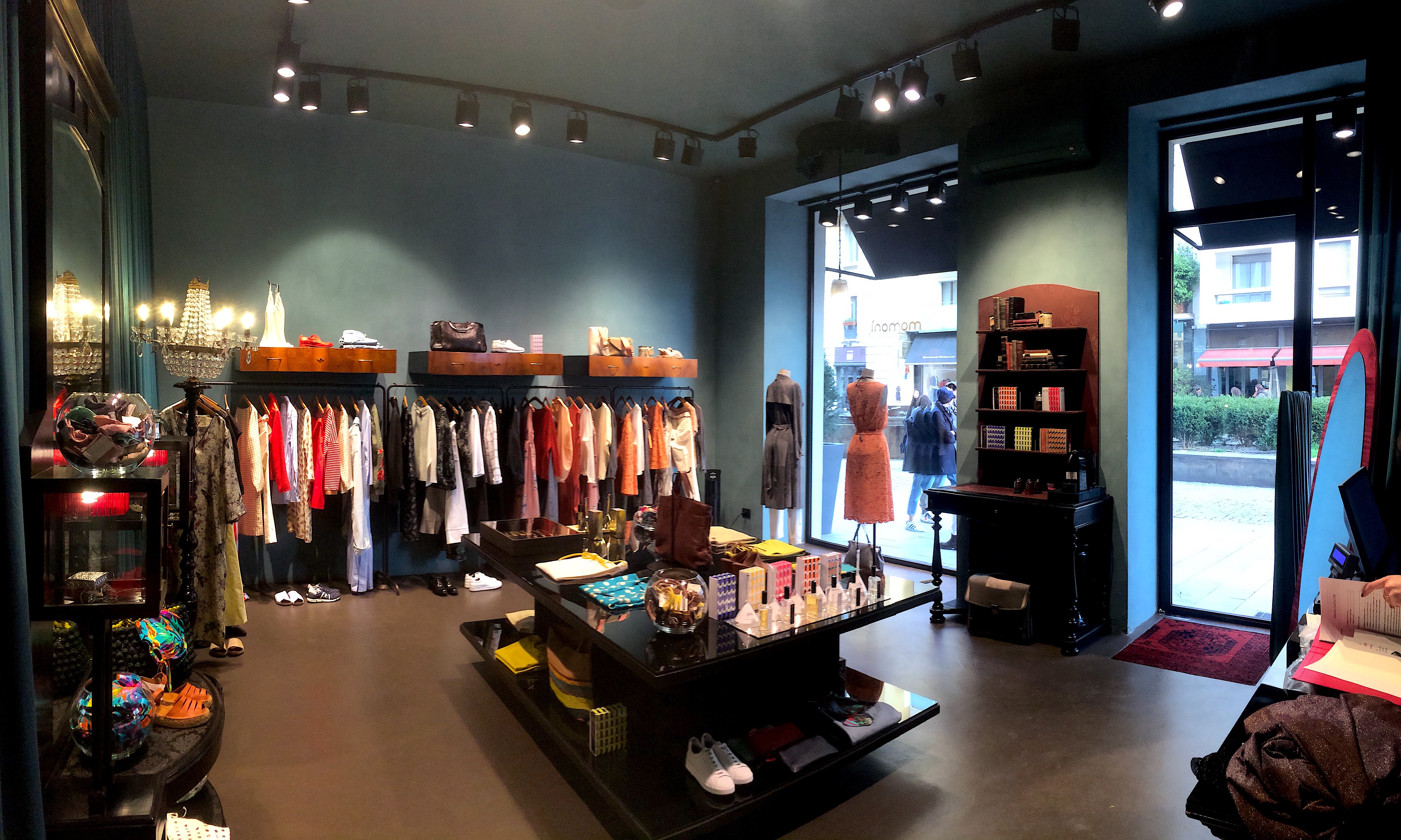The interior of Flagship Store Momoni in Corso Como Milan