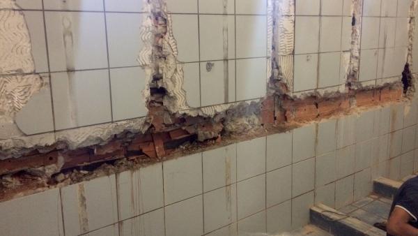 Demolitions of showers