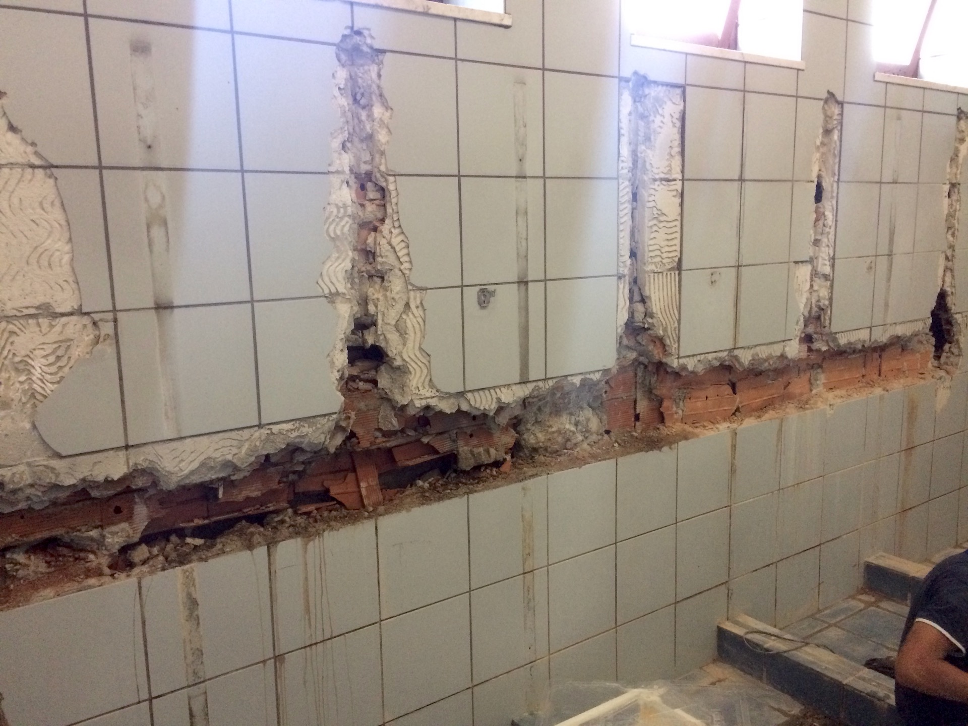 Demolitions of showers